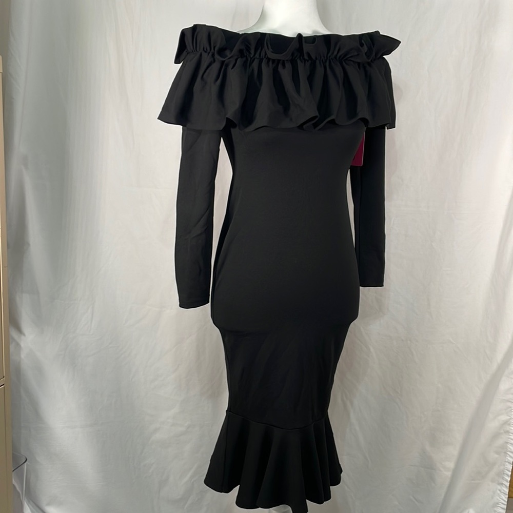 Women’s Long Sleeve Black Dress
